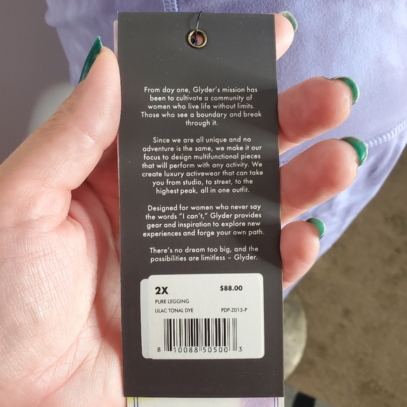 Glyder Lilac Tie Dye Bra & Leggings Set - Picture 6 of 6